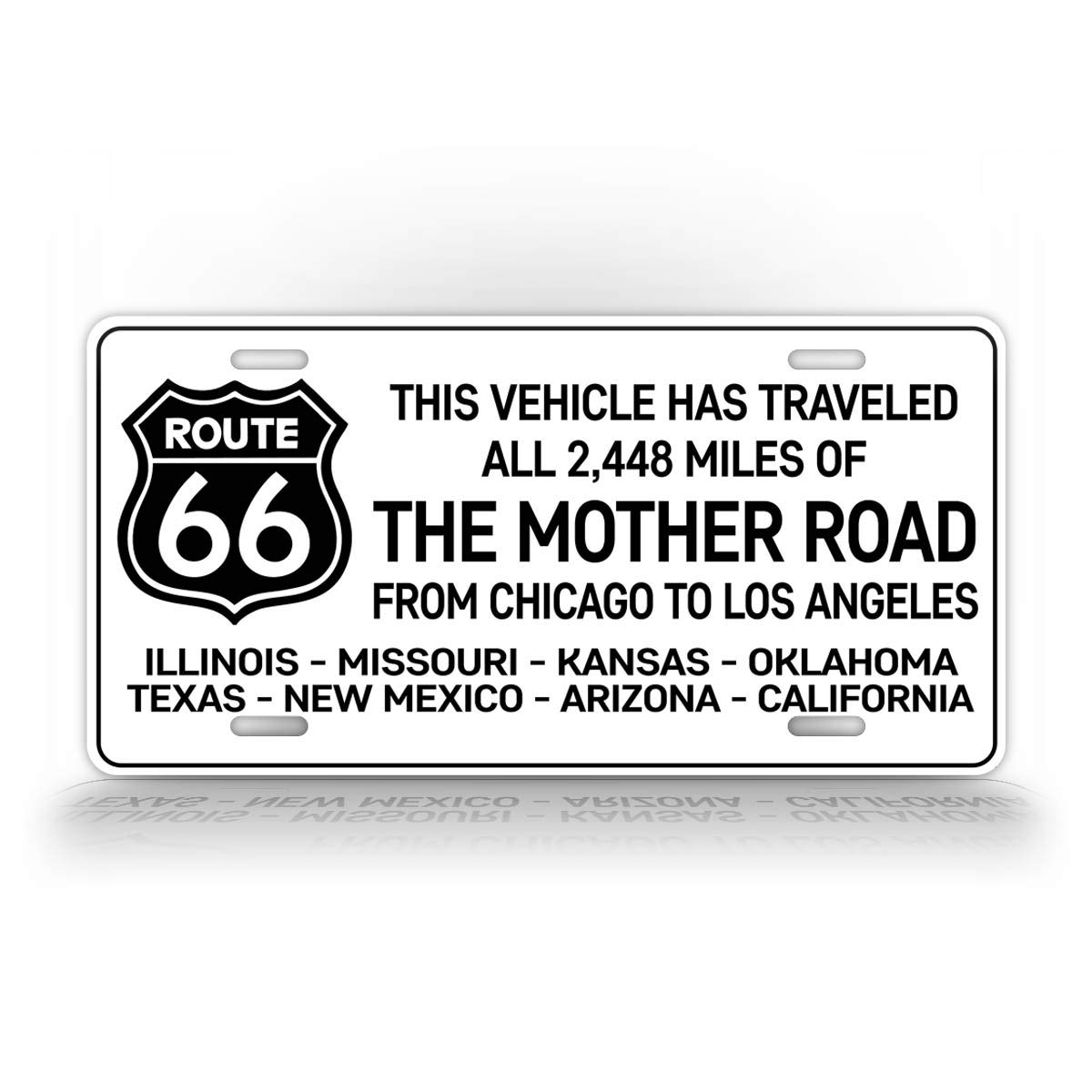 Amazon.com: Route 66 Mother Road License Plate This Vehicle Has